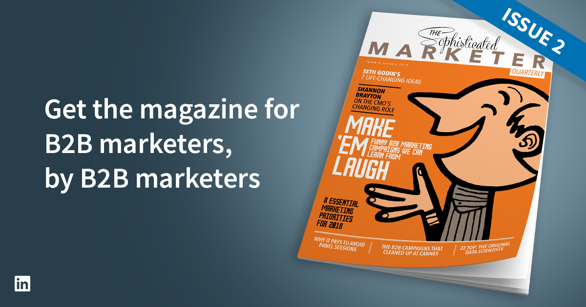 New Issue Of Sophisticated Marketer Quarterly Out Now Linkedin Marketing Blog New Issue Of Sophisticated Marketer Quarterly Out Now Linkedin Marketing Blog
